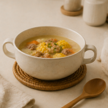 Dual-Handle Heat-Resistant Ceramic Soup Bowl