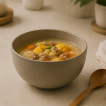 Nordic-Style Matte-Finish Soup Bowl